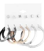 Stylish Fashion Earring Combo 3 Bali With 3 Studs Set  For Women Girls