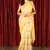 Beige Woven Blended Cotton Saree Without Blouse