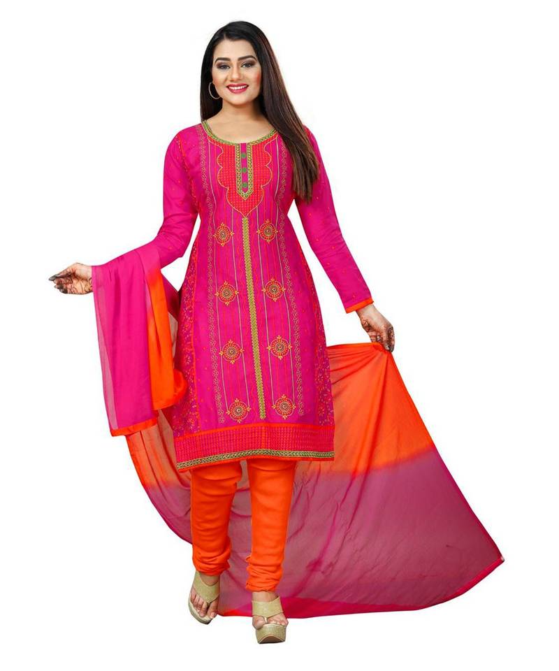 Salwar Kameez: Orange and Pink | Online Shopping