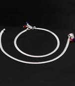Silver anklets