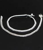 Silver anklets