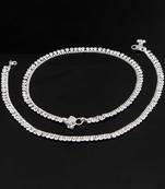 Silver anklets