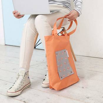 Shree Shyam Product Orange 1 Pc Tote Bag Fashionable Grocery Bag & Reusable Foldable Shopping Bag for Unisex 4