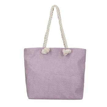 Shree Shyam Product Grey & Pink Large Compartment Printed Cotton Casual Tote Bag for Women & Girls (2Pcs Set) 2