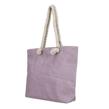 Shree Shyam Product Grey & Pink Large Compartment Printed Cotton Casual Tote Bag for Women & Girls (2Pcs Set) 5