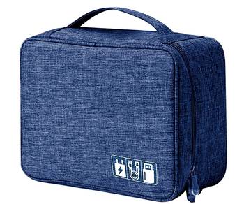 Shree Shyam Product Blue 1Pcs Electronics & Gadget Accessory Travel Storage Organizer Carry Bag for Unisex 1