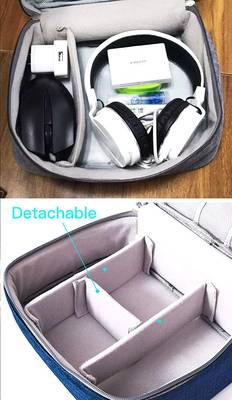 Shree Shyam Product Blue 1Pcs Electronics & Gadget Accessory Travel Storage Organizer Carry Bag for Unisex 2