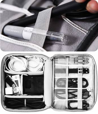 Shree Shyam Product Maroon 1Pcs Electronics & Gadget Accessory Travel Storage Organizer Carry Bag for Unisex 1