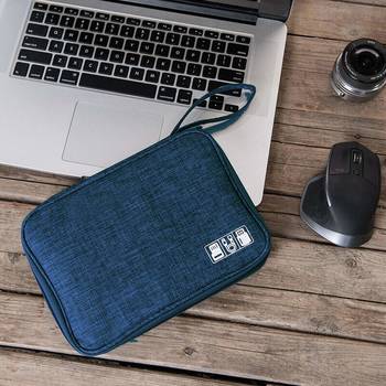 Shree Shyam Product Blue 1Pcs Electronics & Gadget Accessory Travel Storage Organizer Carry Bag for Unisex 4