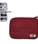 Shree Shyam Product Maroon 1Pcs Electronics & Gadget Accessory Travel Storage Organizer Carry Bag for Unisex