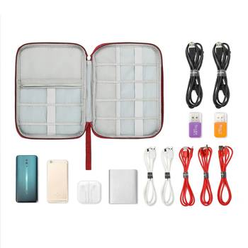 Shree Shyam Product Maroon 1Pcs Electronics & Gadget Accessory Travel Storage Organizer Carry Bag for Unisex 2