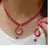 Red necklaces