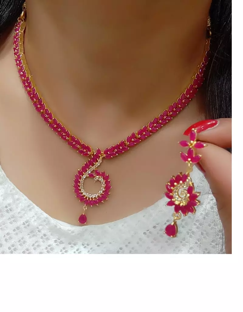 Red necklaces