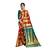 Red woven banarasi silk saree with blouse