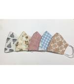 Multicolor Cotton Printed 3 layer  face masks