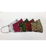 Multicolor Cotton Printed 3 layer  face masks