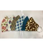 Multicolor Cotton Printed 3 layer  face masks