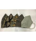 Multicolor Cotton Printed 3 layer  face masks