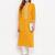 Women'S Solid Straight Cotton Yellow Kurti