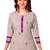 Women's Grey & Purple Cotton Printed Readymade Patiyala Suit Set