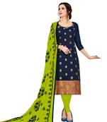 Navy-blue booti banarasi salwar