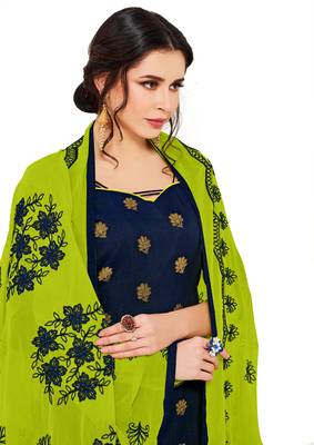 Navy-blue booti banarasi salwar 2