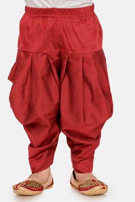 Beige plain blended cotton boys-sherwani 3