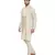 Mayank Modi Beige Silk Blend Kurta Set