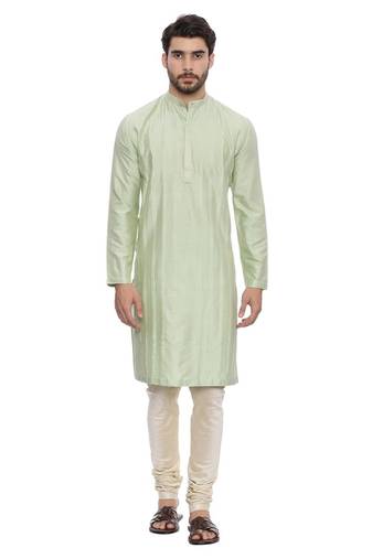 Mayank Modi Green Silk Blend Kurta Set