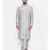 Mayank Modi Silver Grey Cotton Silk Kurta Set