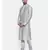Mayank Modi Silver Grey Cotton Silk Kurta Set