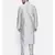 Mayank Modi Silver Grey Cotton Silk Kurta Set