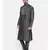 Mayank Modi Charcoal Grey  Cotton Silk Kurta Set