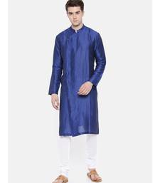 Mayank Modi Linen/Silk Blue Kurta Set