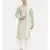 Mayank Modi Green Ivory Silk Blend Kurta Set