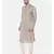 Mayank Modi Beige Silk Matka Jute Kurta Set