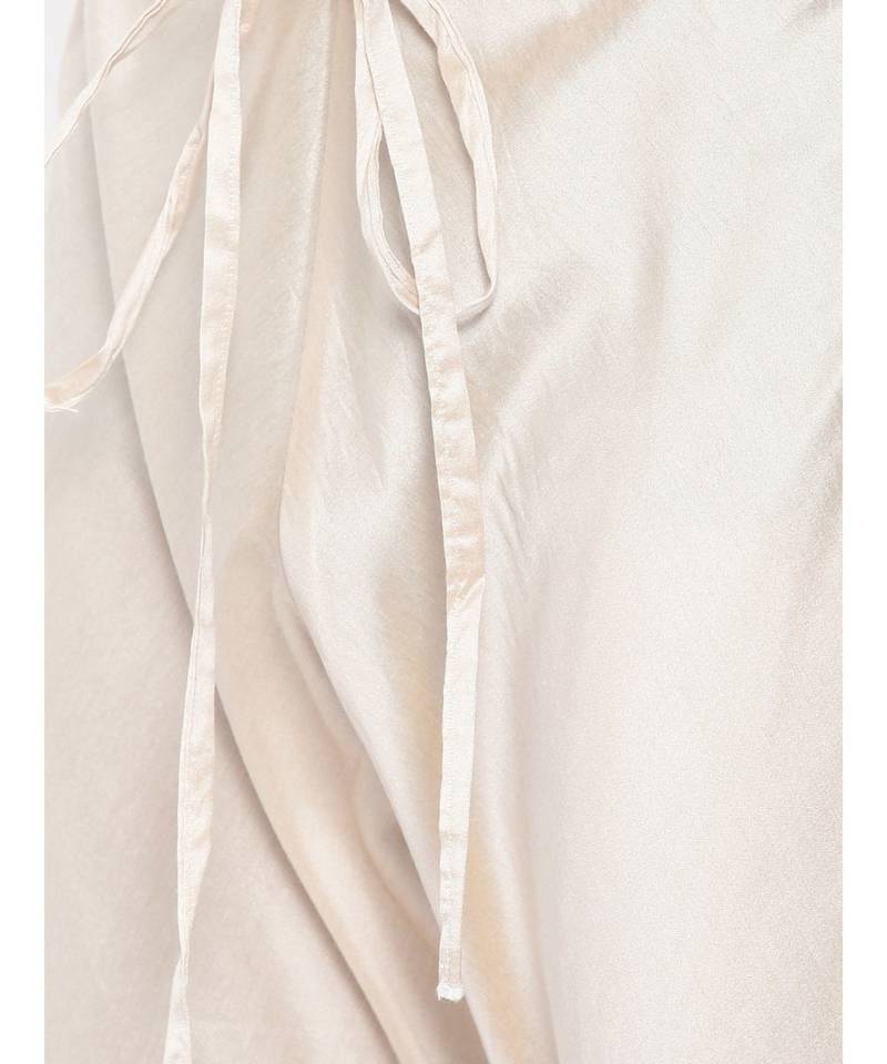 Mayank Modi Beige Silk Matka Jute Kurta Set