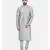 Mayank Modi Classic Silver Grey Pintucked Kurta Set