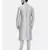 Mayank Modi Classic Silver Grey Pintucked Kurta Set