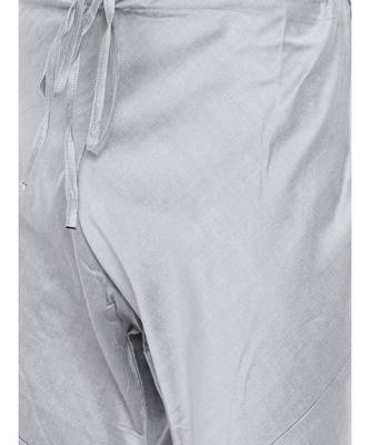 Mayank Modi Classic Silver Grey Pintucked Kurta Set 5