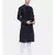 Mayank Modi Navy Blue Silk Blend Kurta Set