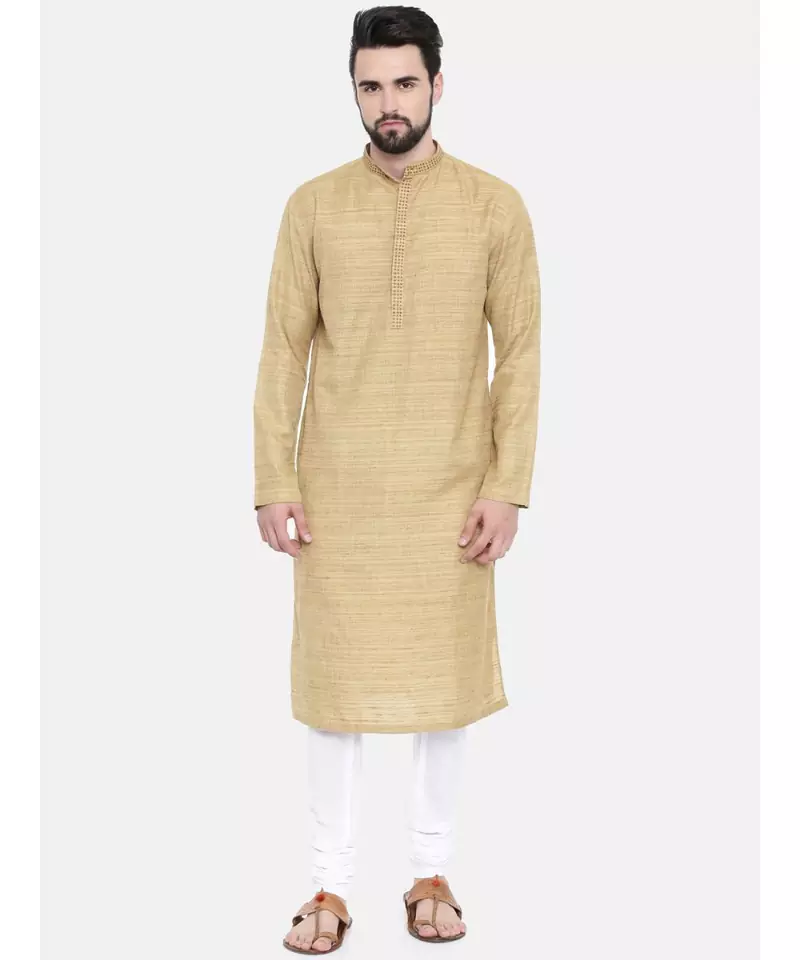 Mayank Modi Matka Jute Embroidered Kurta Set