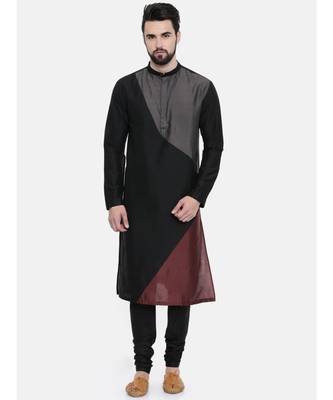 Mayank Modi The Trio Cotton Silk Kurta Set 1