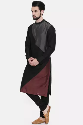 Mayank Modi The Trio Cotton Silk Kurta Set