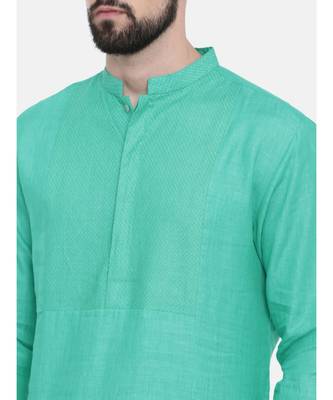 Mayank Modi Agua Green Linen Kurta Set 2