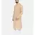 Mayank Modi Rust Beige Linen Kurta Set