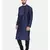 Mayank Modi Blue Cotton Silk Pintuck Kurta Set