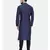 Mayank Modi Blue Cotton Silk Pintuck Kurta Set