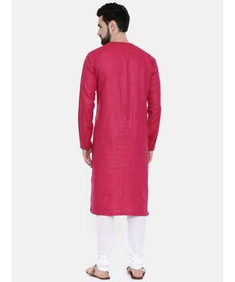 Mayank Modi Pink Printed Yoke Kurta Set 4