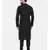 Mayank Modi Black Cotton Kurta Set